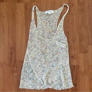 Alexander Wang Cream multicolor knit Sleeveless Tank Top